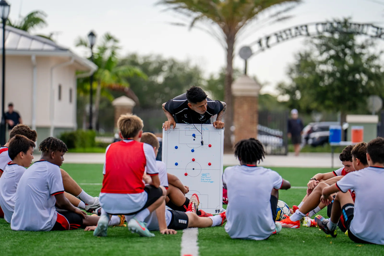 Grande Sports in-person soccer training session